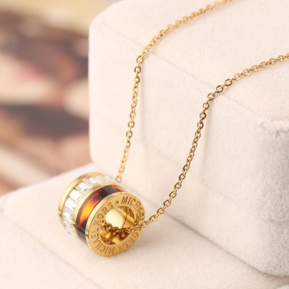 Michael Kors Resin Circle Necklace - Picture 5 of 7